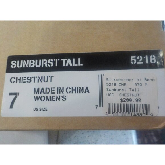 New in Box UGG Chestnut Sunburst Tall Women's #5218 Winter Boots Size 7M - Picture 6 of 7
